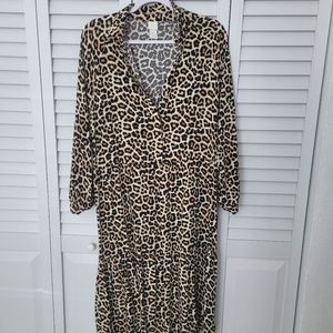 Cheetah print boho H&M dress